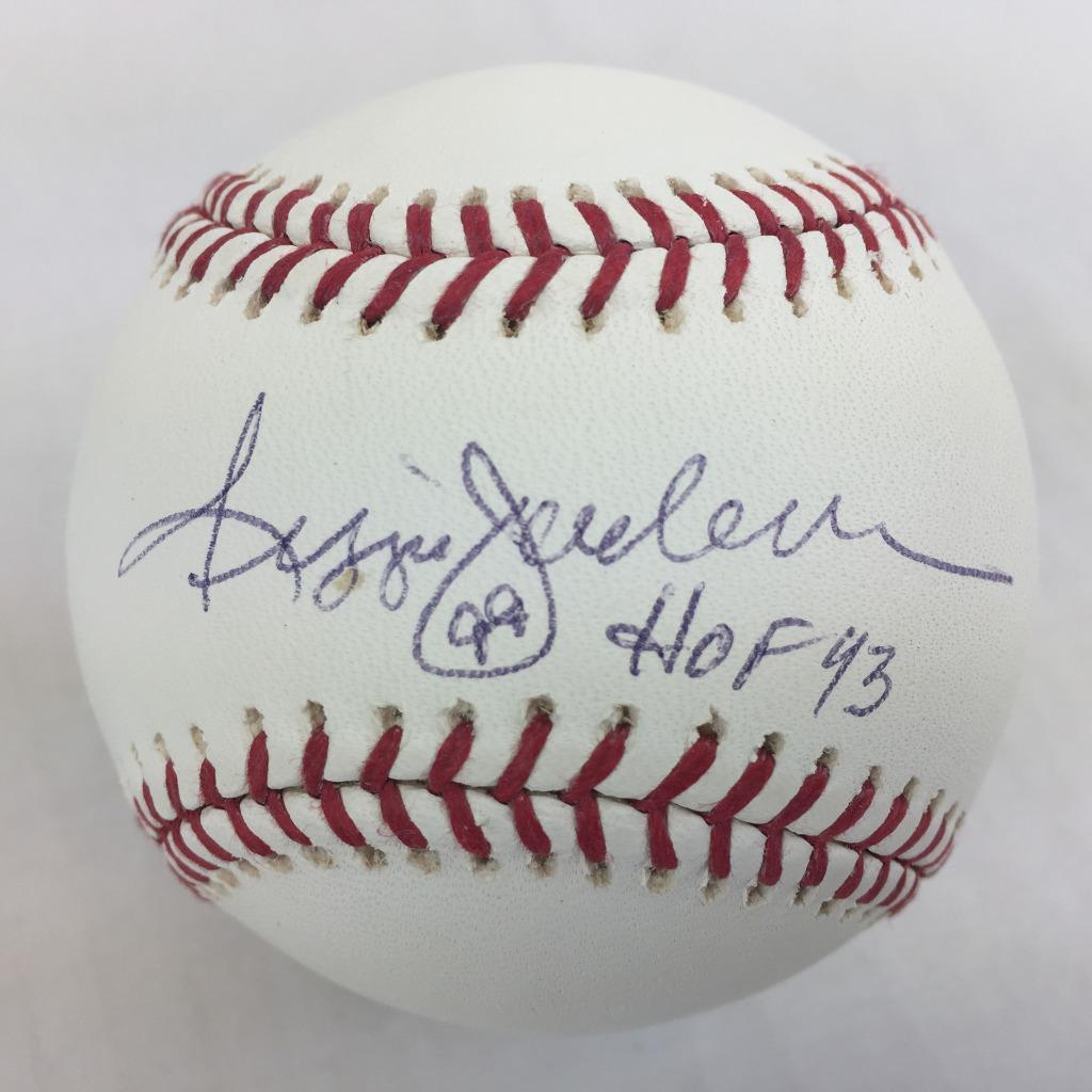 REGGIE JACKSON SIGNED HOF 93 AUTOGRAPHED OML BASEBALL PSA COA AUTOGRAPH AUTO