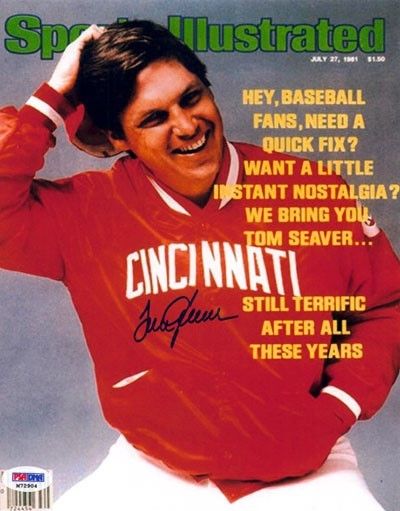 TOM SEAVER AUTHENTIC AUTOGRAPHED SIGNED 8X10 PHOTO CINCINNATI REDS PSA/DNA