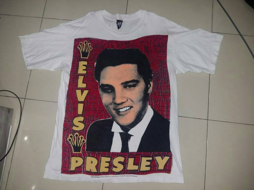 Authentic 100% Original 1993 Elvis Presley Mosquitohead T-shirt 90's Vintage