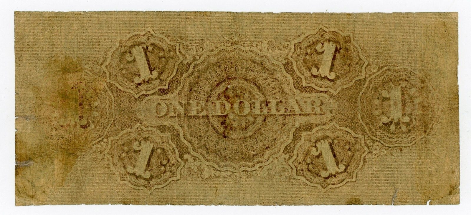 1856 $1 The Bank of Columbus, GEORGIA Note w/ SLAVE