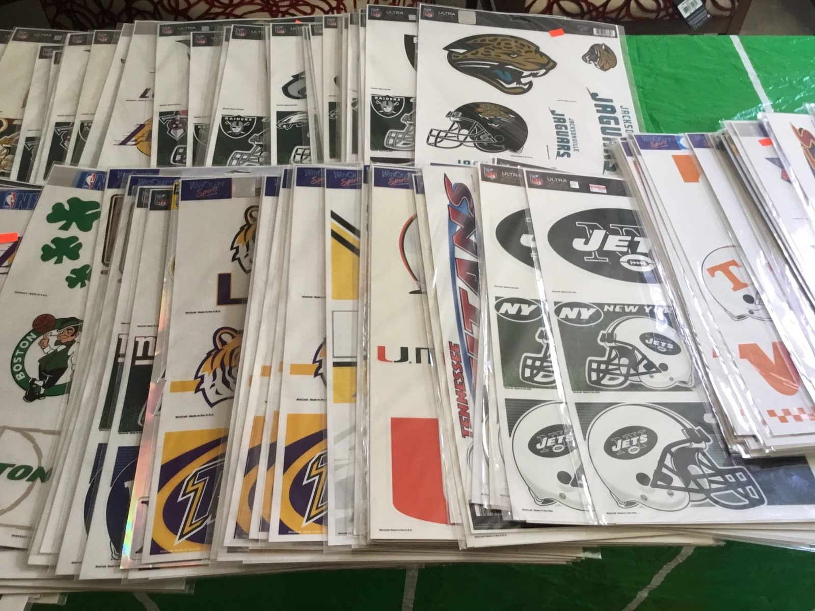 New Ultra Decal Sheets; NFL, MLB, College, NFL Lot Of 157 Sheets