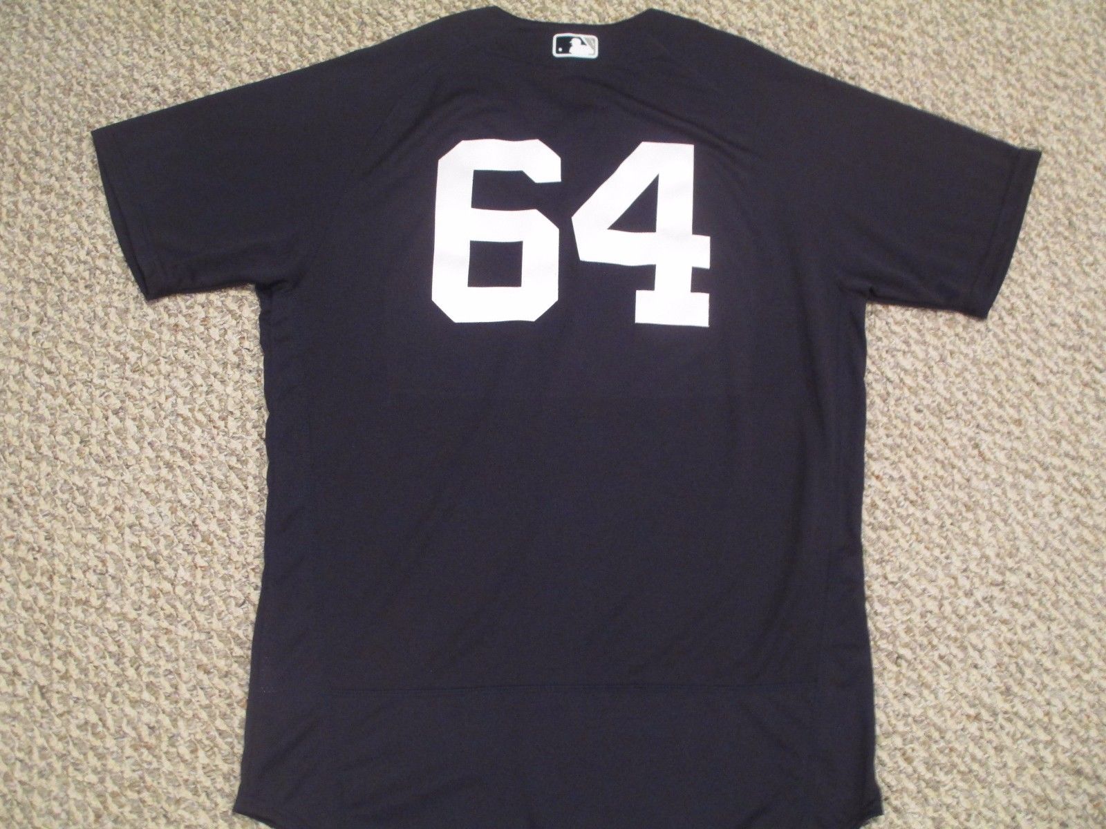 #64 size 46 2016 Yankees Game Jersey HOME Pre Game Steiner MLB hologram LOA