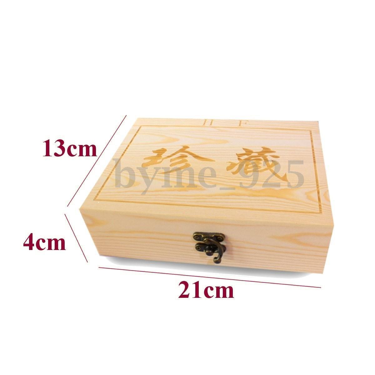 50Pcs Capsules 25/27/30mm Wooden Round Coins Holders Display Case Storage Box