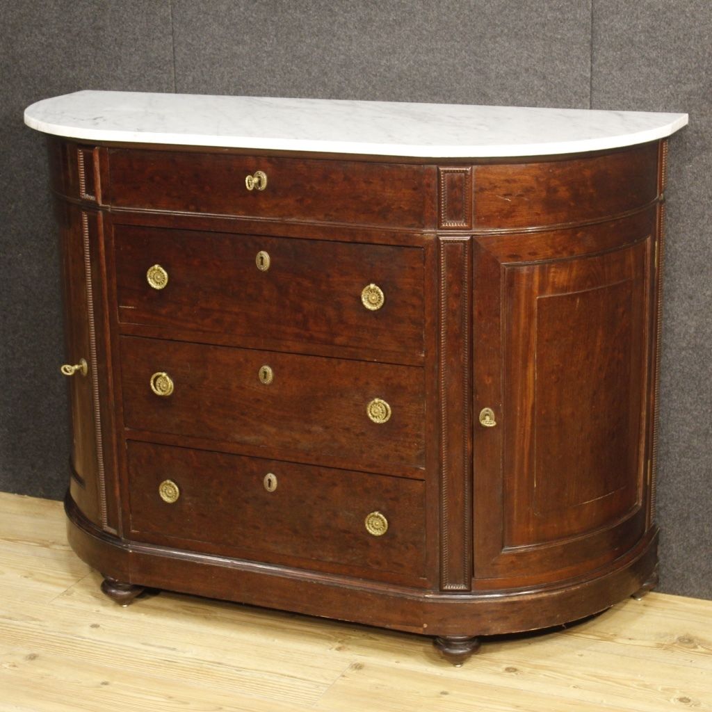 Ancient dresser halfmoon shaped furniture cupboard dresser chest of drawers wood