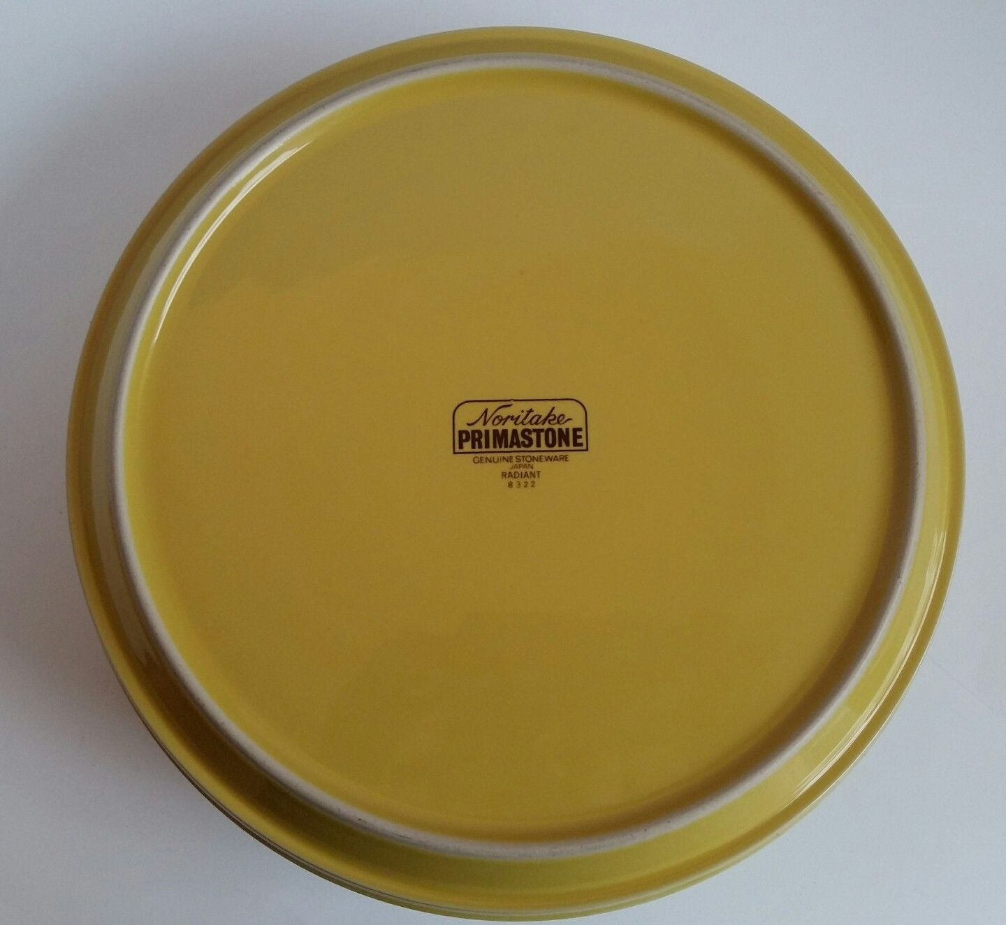 Noritake Primastone Radiant Set Of 6 Dinner Plates Yellow Vintage 10"