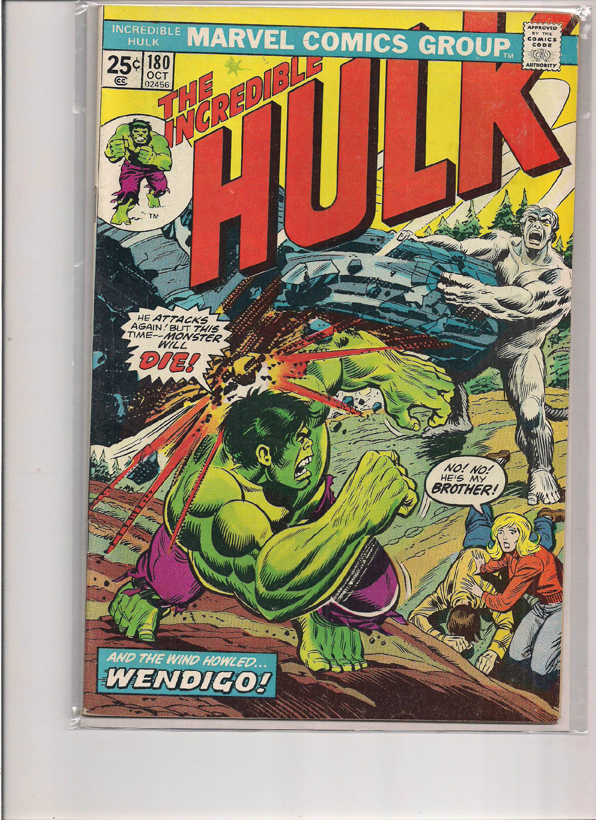 Incredible Hulk #180 1974 1st Print Marvel Comic First Appearance of Wolverine!