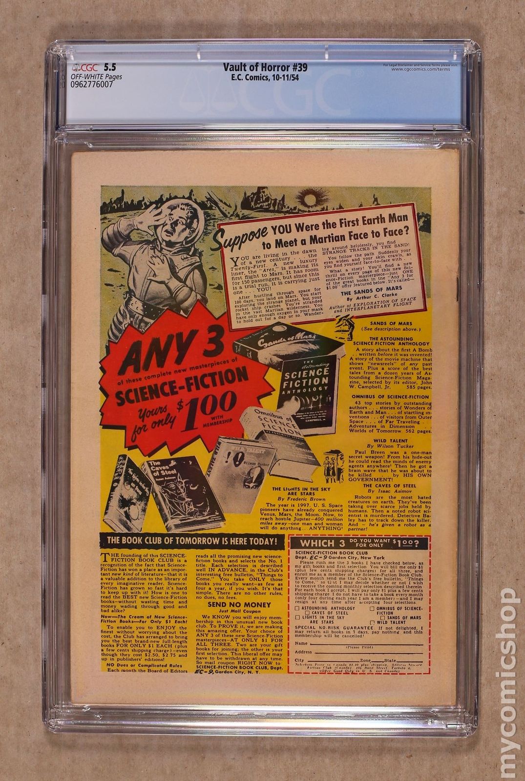 Vault of Horror (1950 E.C. Comics) #39 CGC 5.5 0962776007