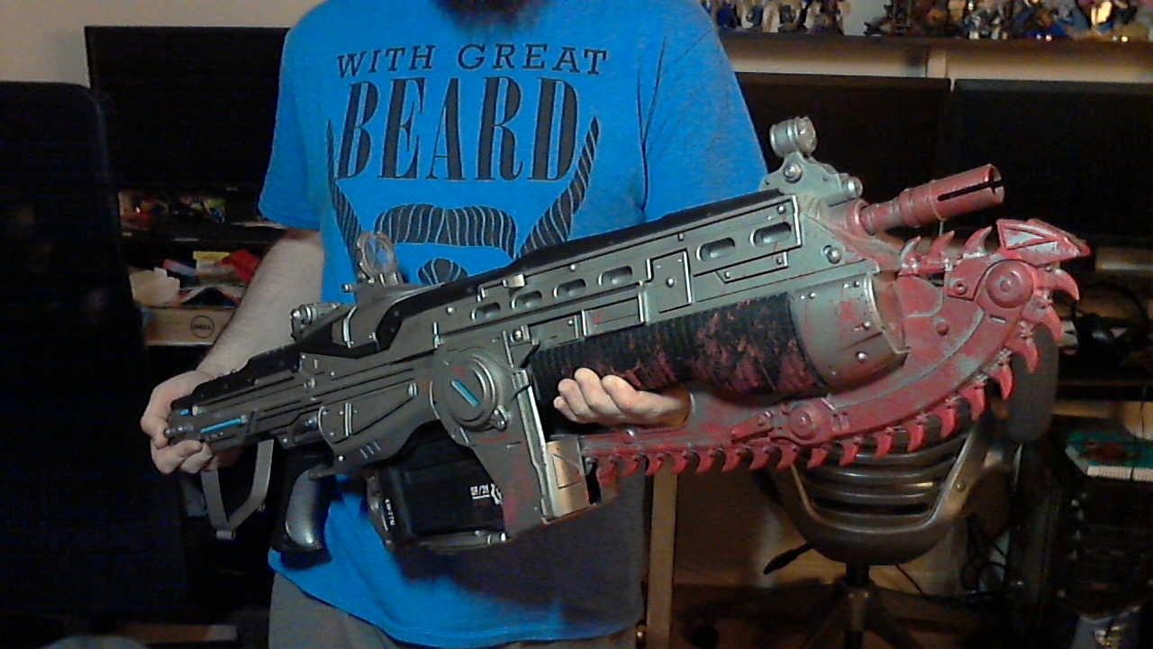 NECA Gears of War Replica Lancer First Edition PERFECT CONDITION