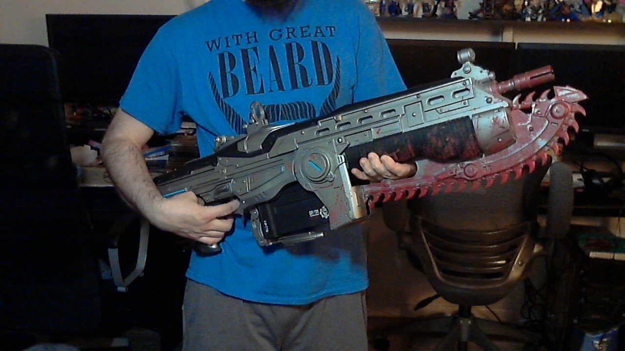 NECA Gears of War Replica Lancer First Edition PERFECT CONDITION