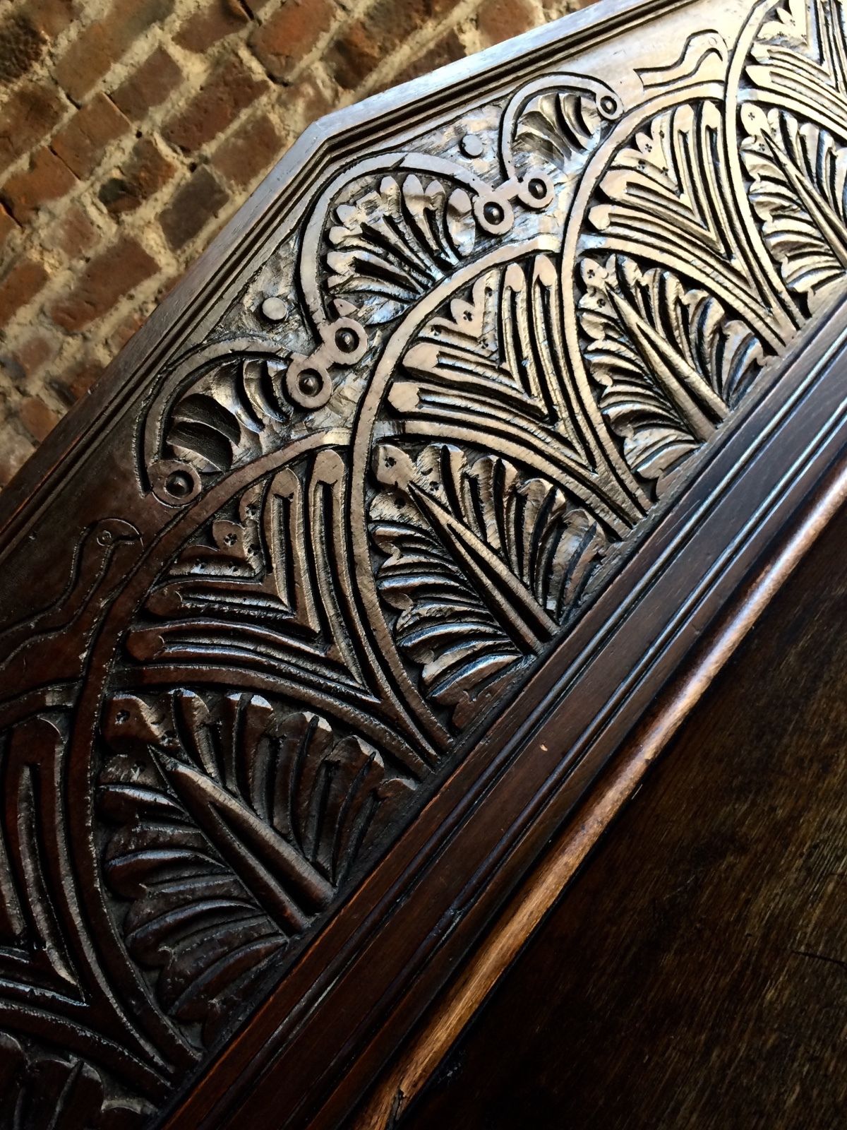 Beautiful Antique 19th Century Carved Oak Buffet Sideboard