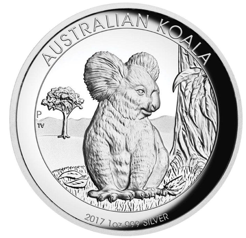 2017 Australian Koala 1 oz Dollar $1 Silver Proof High Relief Coin Australia