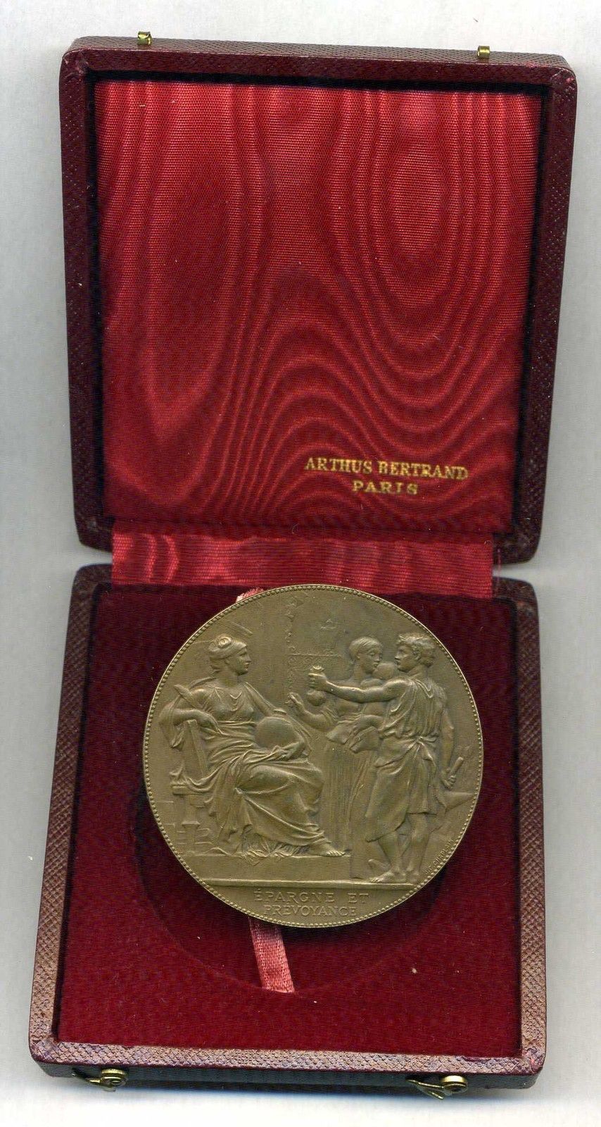 Art Nouveau - Savings and Provident – Bronze medal 1921-1931 by J.C Chaplain