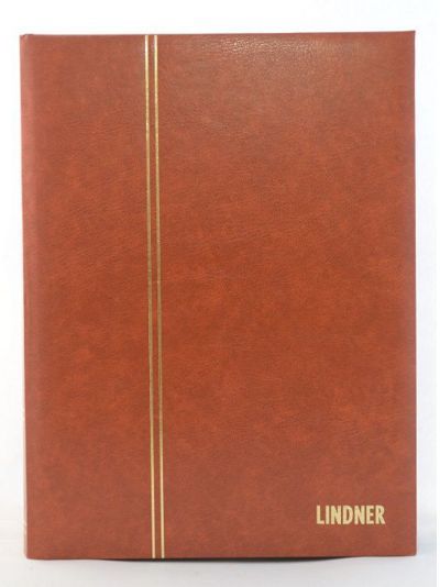 Lindner Stockbook 60 black pages Tan Color 1169S