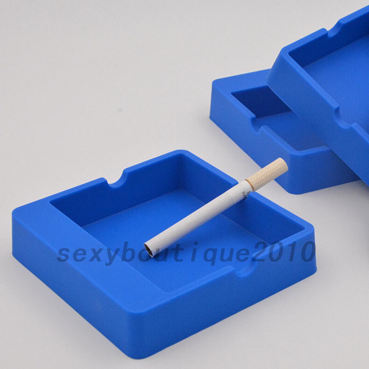 HOT Cigarette Smoking Smoke Silicone Ashtray Bin Cigarette Cigar Pipe Holder