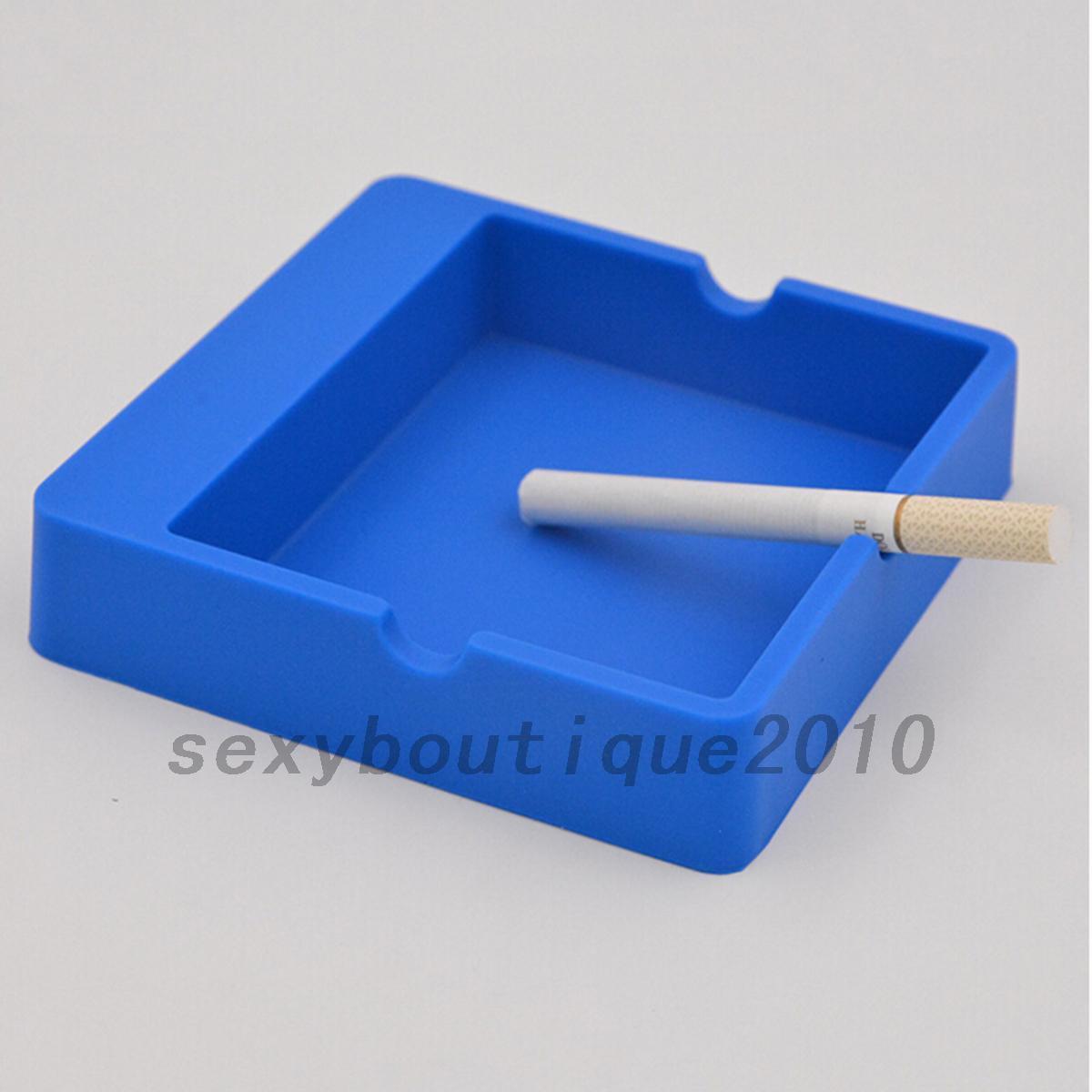 HOT Cigarette Smoking Smoke Silicone Ashtray Bin Cigarette Cigar Pipe Holder