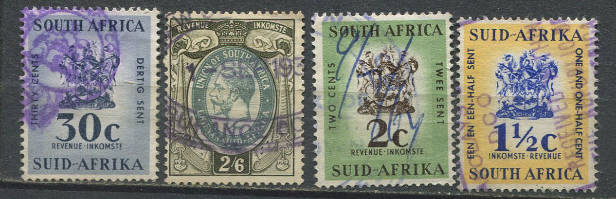 REVENUES South Africa revenue stamps collection