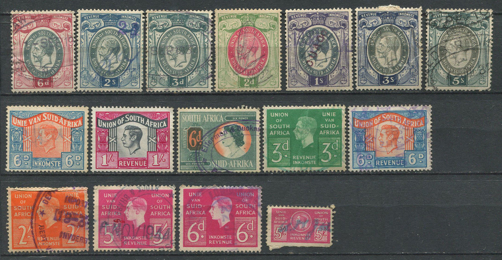 REVENUES South Africa revenue stamps collection