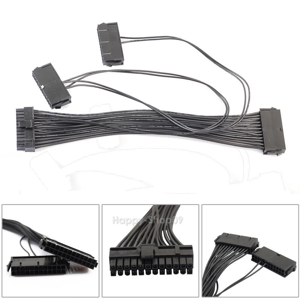 ATX 24Pin Quad 3 PSU Power Starter Motherboard Cable 18AWG Wire for BTC Miner