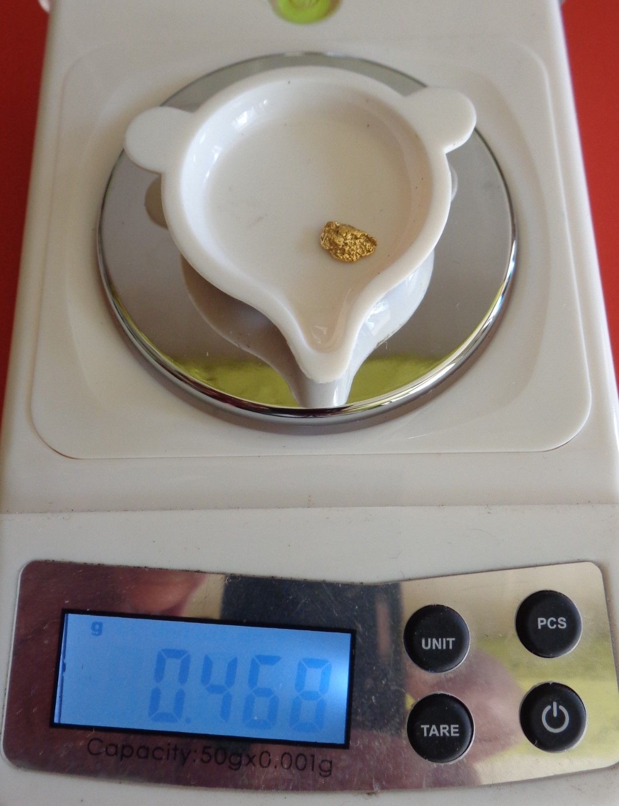 Pépite Or Naturel 22K Alaska Alaskan Gold Nugget 0,468g Collection Pepita De Oro