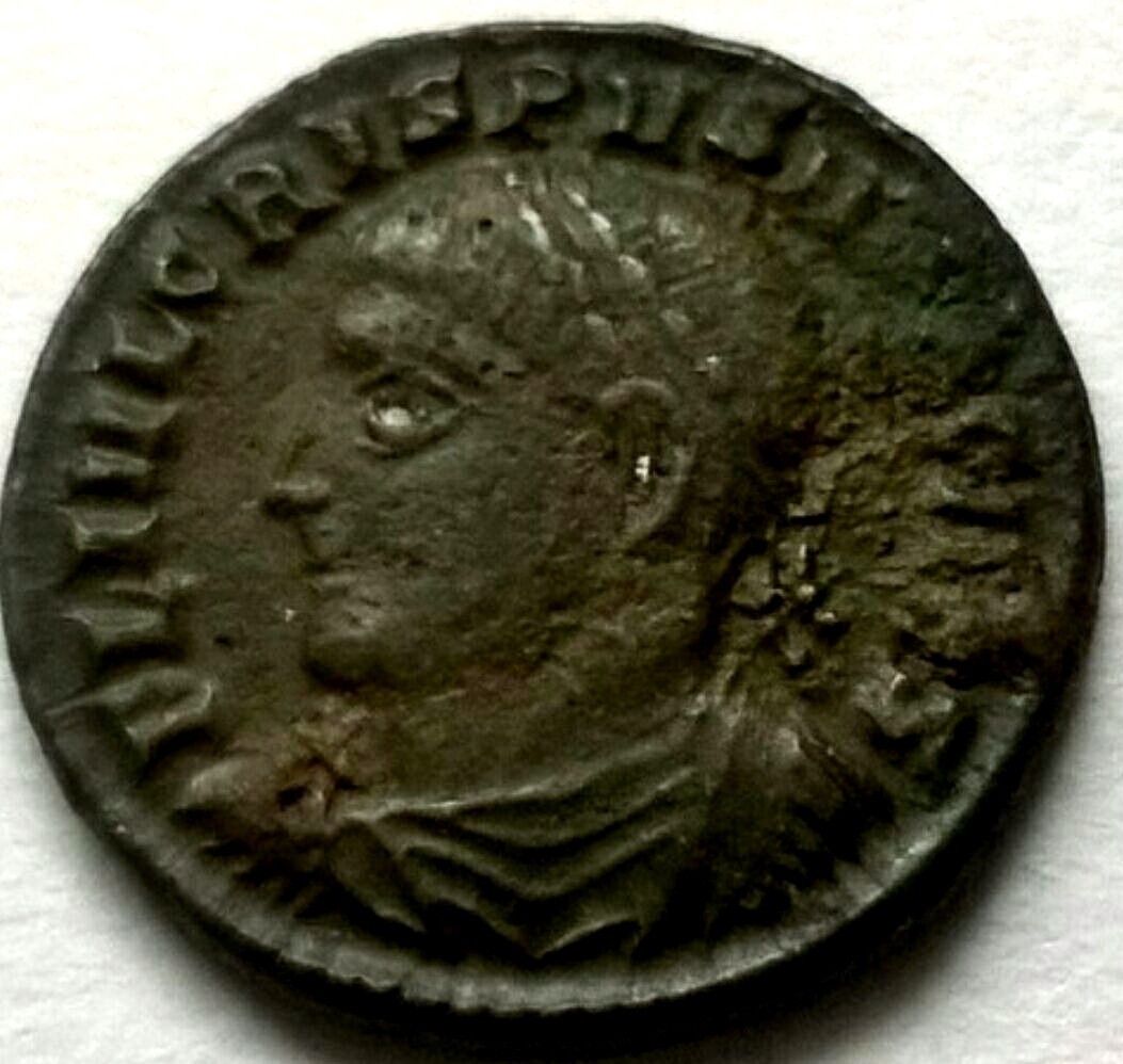 ROMAN-EMPIRE-  CRISPUS (323 AD) Ae3 Follis. Arles