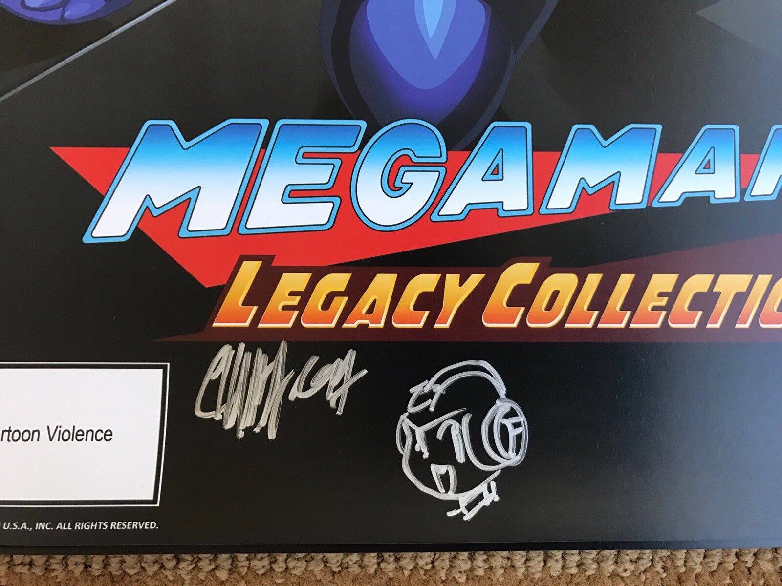 SDCC 2017 Comic-Con MEGAMAN Poster - SIGNED By Jeffrey Chamba Cruz