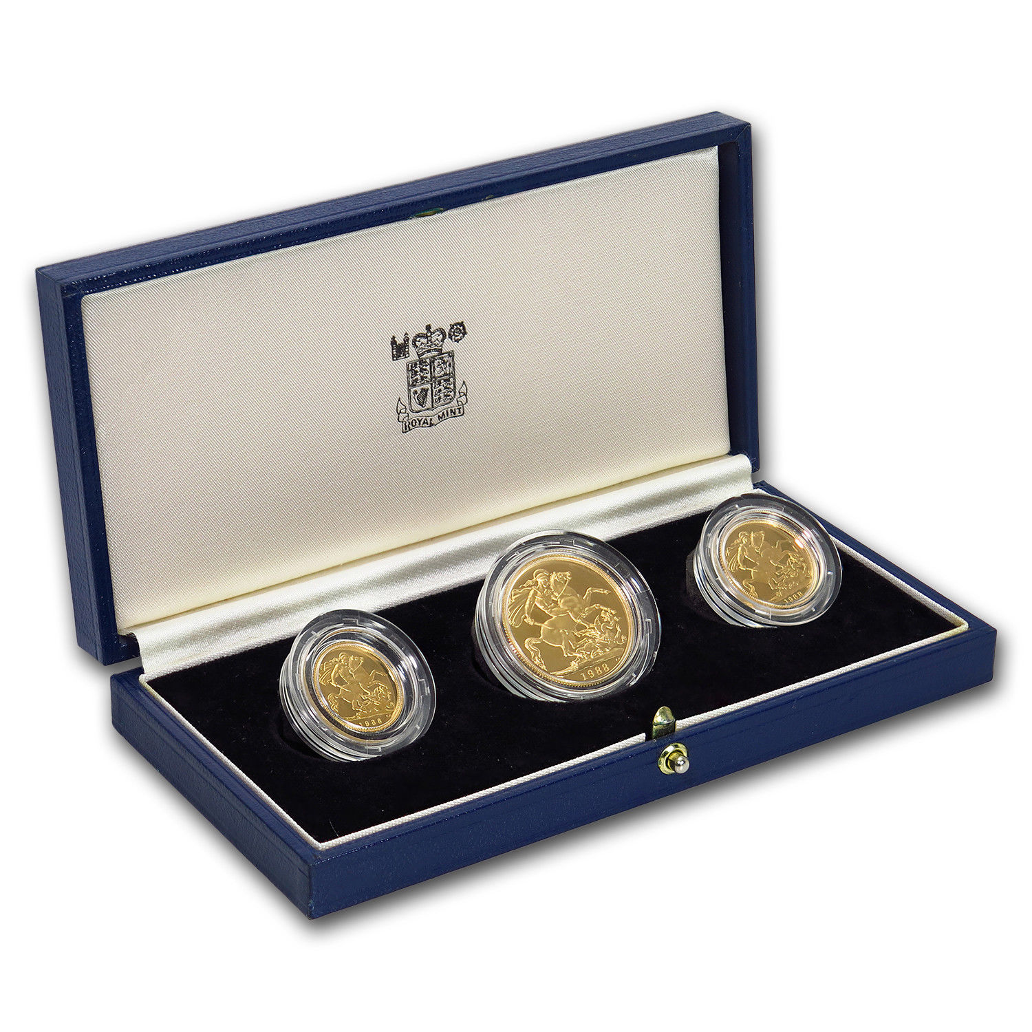 1988 Great Britain 3-Coin Gold Sovereign Proof Set