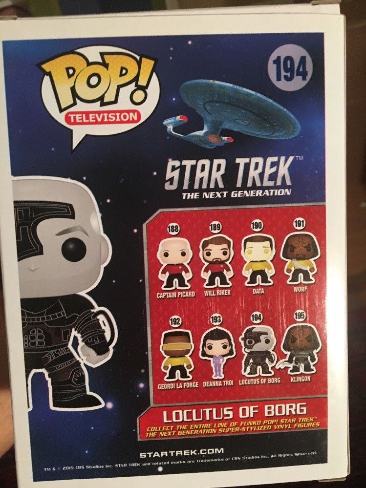 Funko POP! Locutus Of Borg #194 Vinyl Figure Star Trek The Next Generation