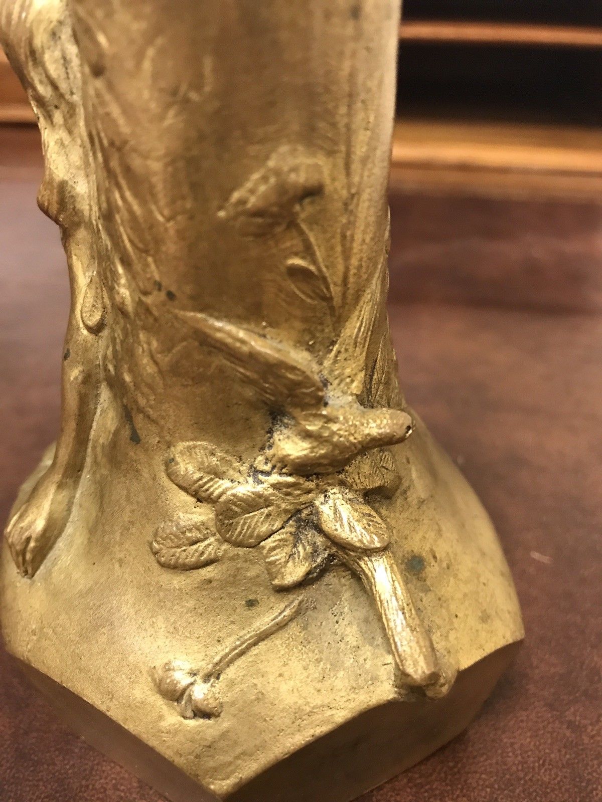 Beautiful Charles Korschann Art Nouveau Bronze Vase, c. 1900, signed