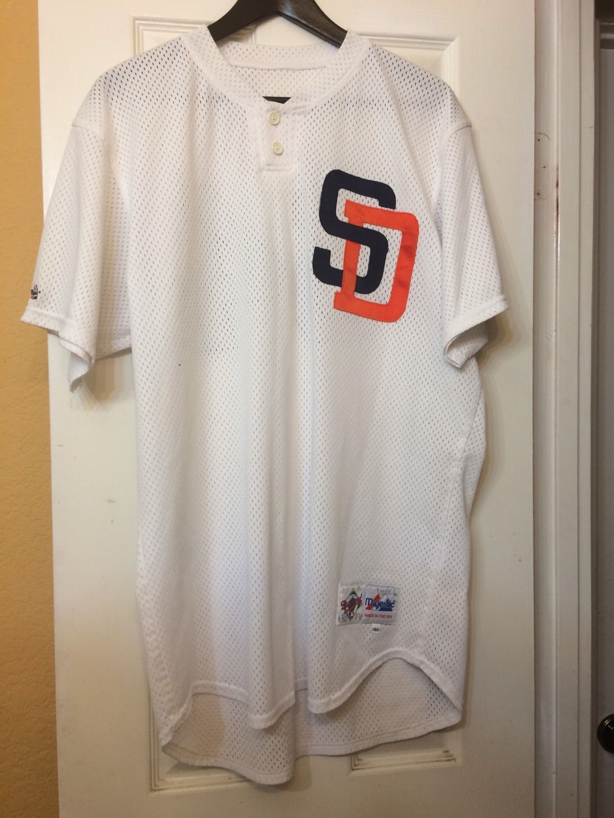 1996 san diego padres jersey game used worn spring training