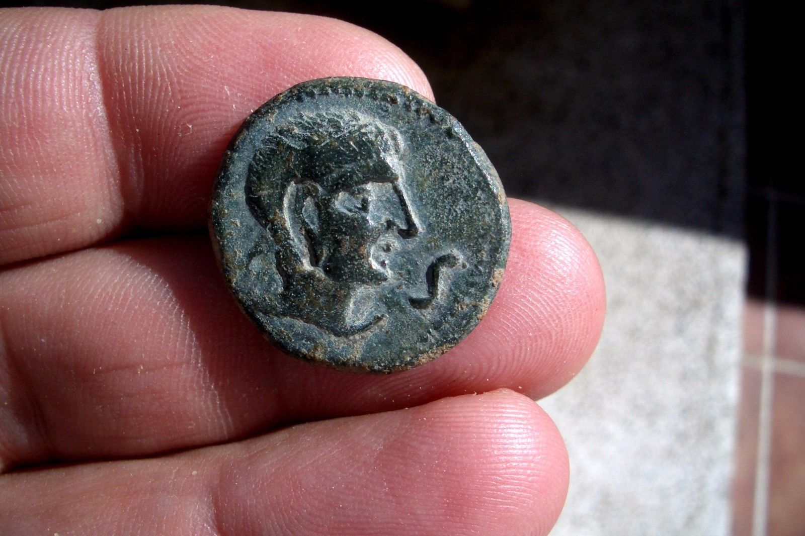 A66* EXCELLENT CELTIBERIAN SEMIS CASTULO MINT SPAIN 120-20 BC GREEN PATINA