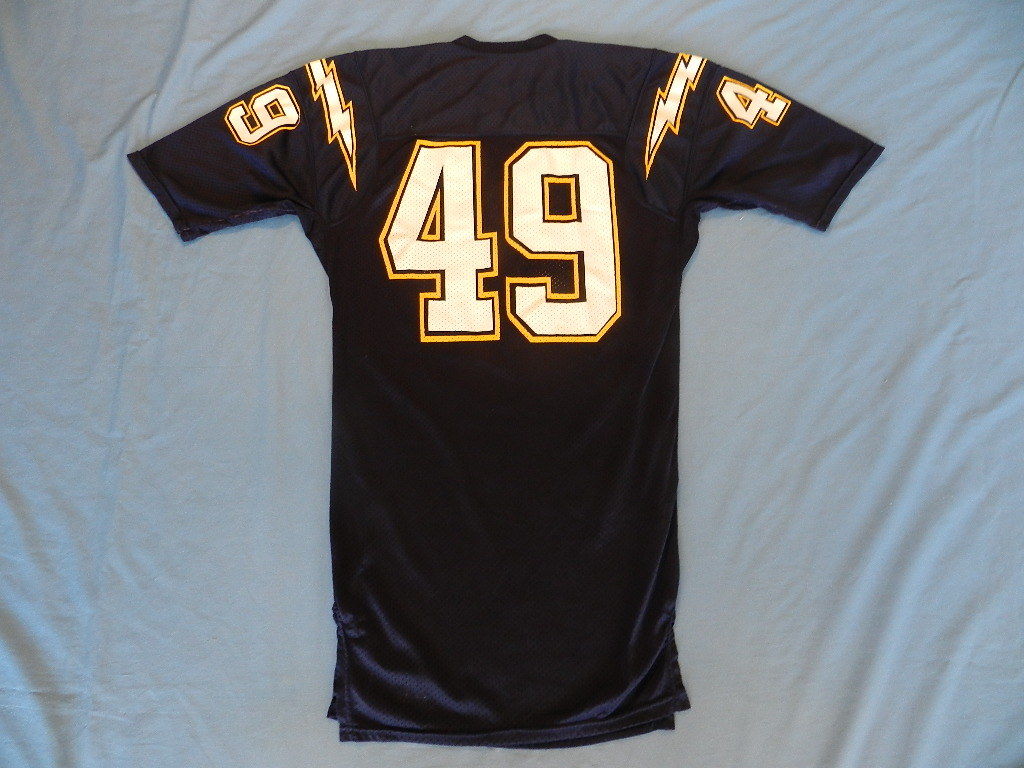 1988 San Diego Chargers game used jersey