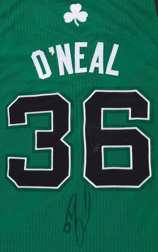 Shaquille O'Neal Autographed Boston Celtics Game Worn Jersey shaq signed NBA