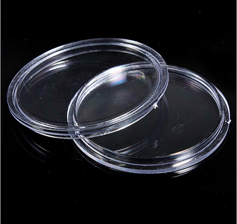 Clear Coin Capsules Commemorative Coins Containers Boxes Holders 10*Coin Capsule