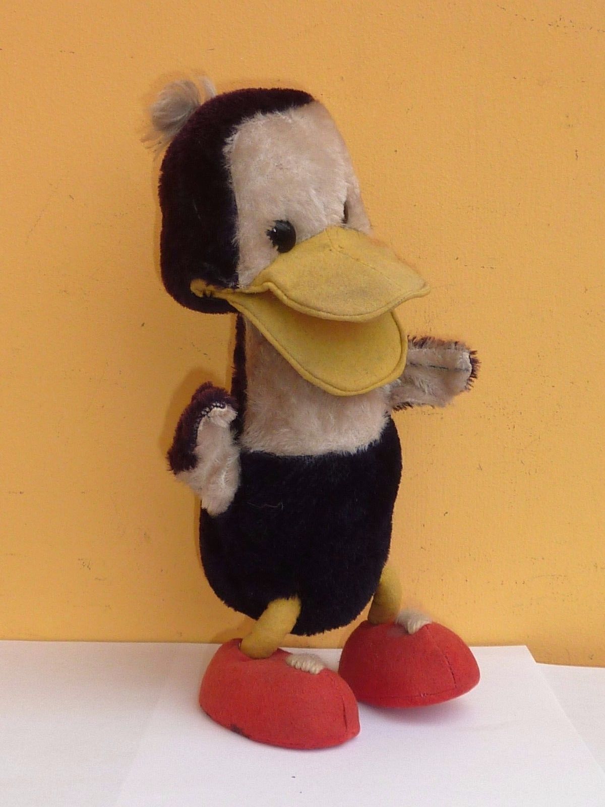 VINTAGE BIGO BELLO SCHUCO MOHAIR DUCK SOFT TOY TEDDY BEAR