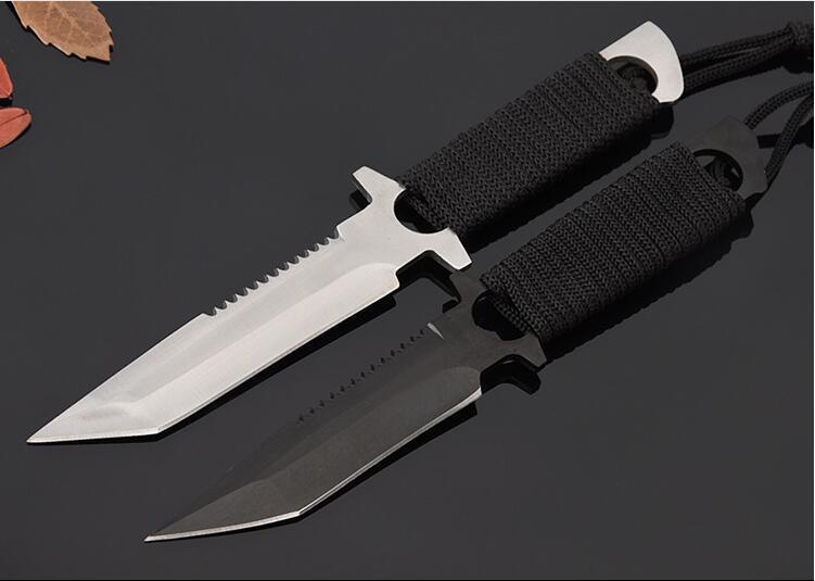 Outdoor Wilderness Hardness Sharp Army knife Survival Self-defense Blade Tool