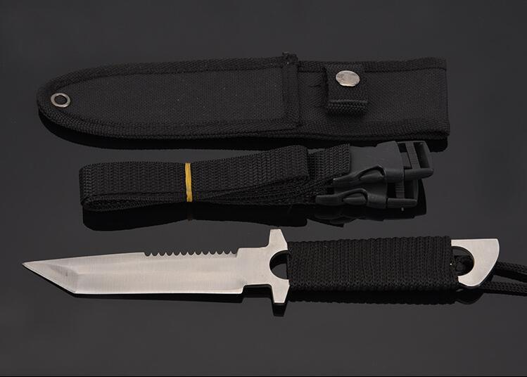 Outdoor Wilderness Hardness Sharp Army knife Survival Self-defense Blade Tool