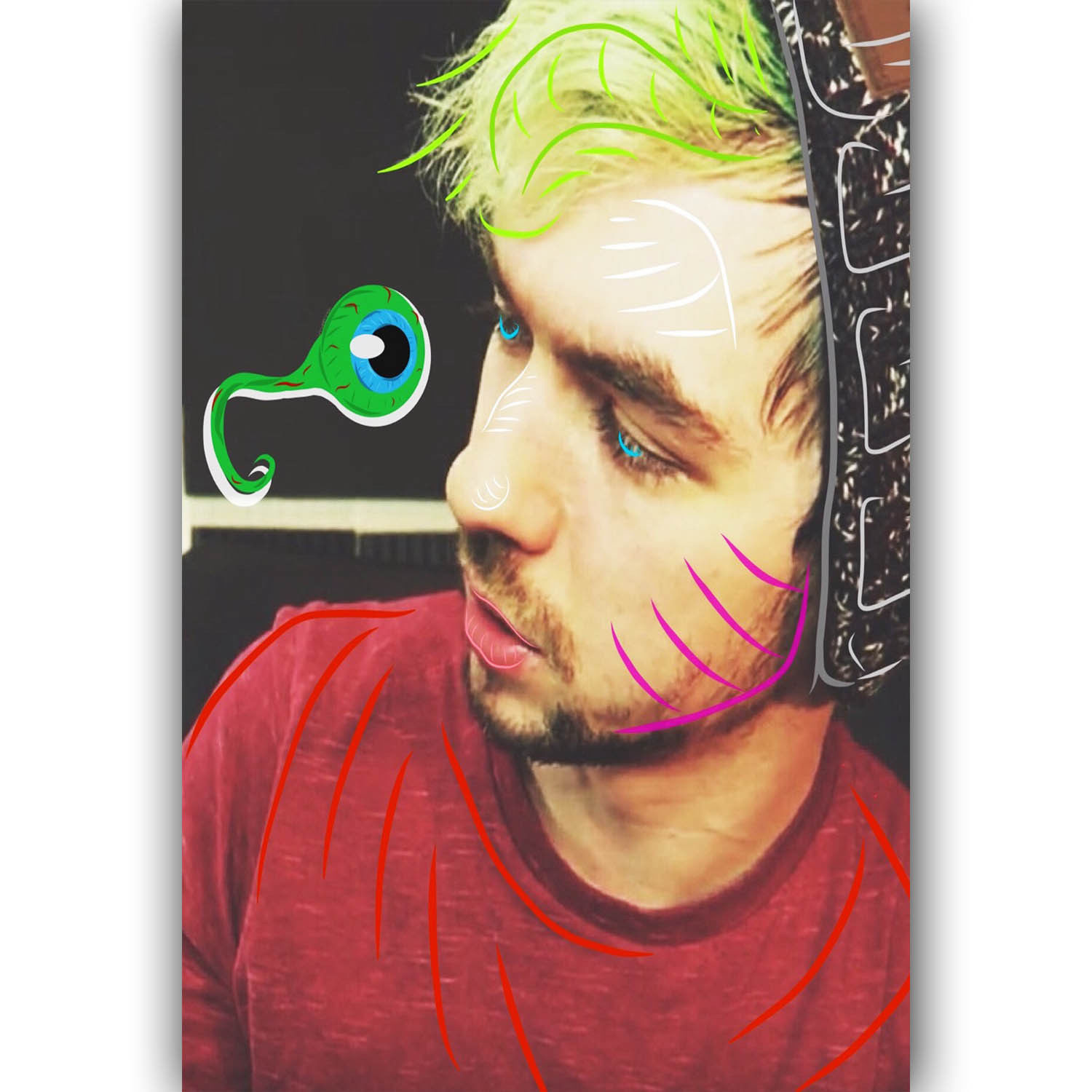 Jacksepticeye Print Art silk poster