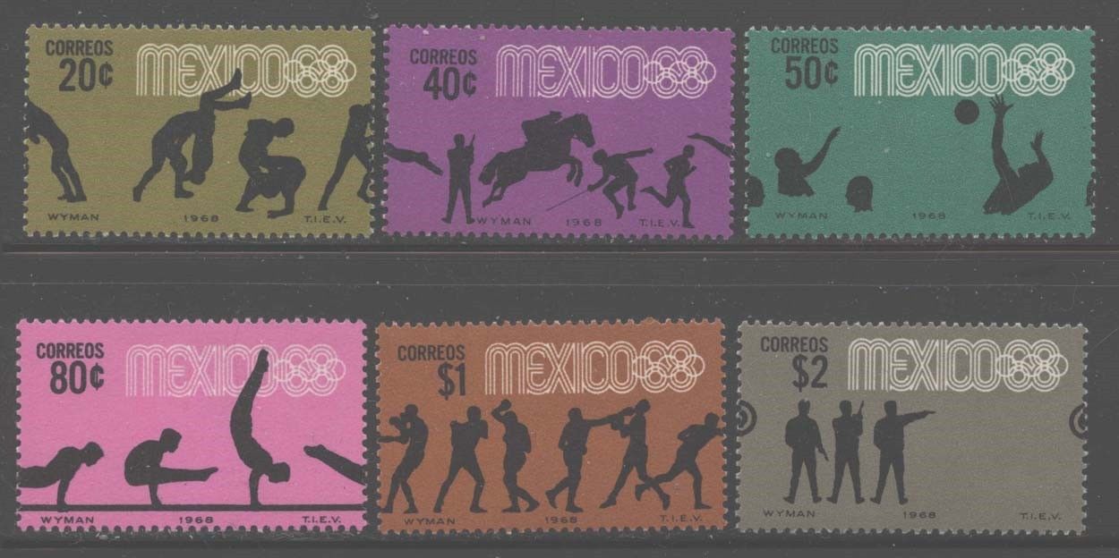 Mexico 1968 Olympic Games set Sc# 990/C338 NH