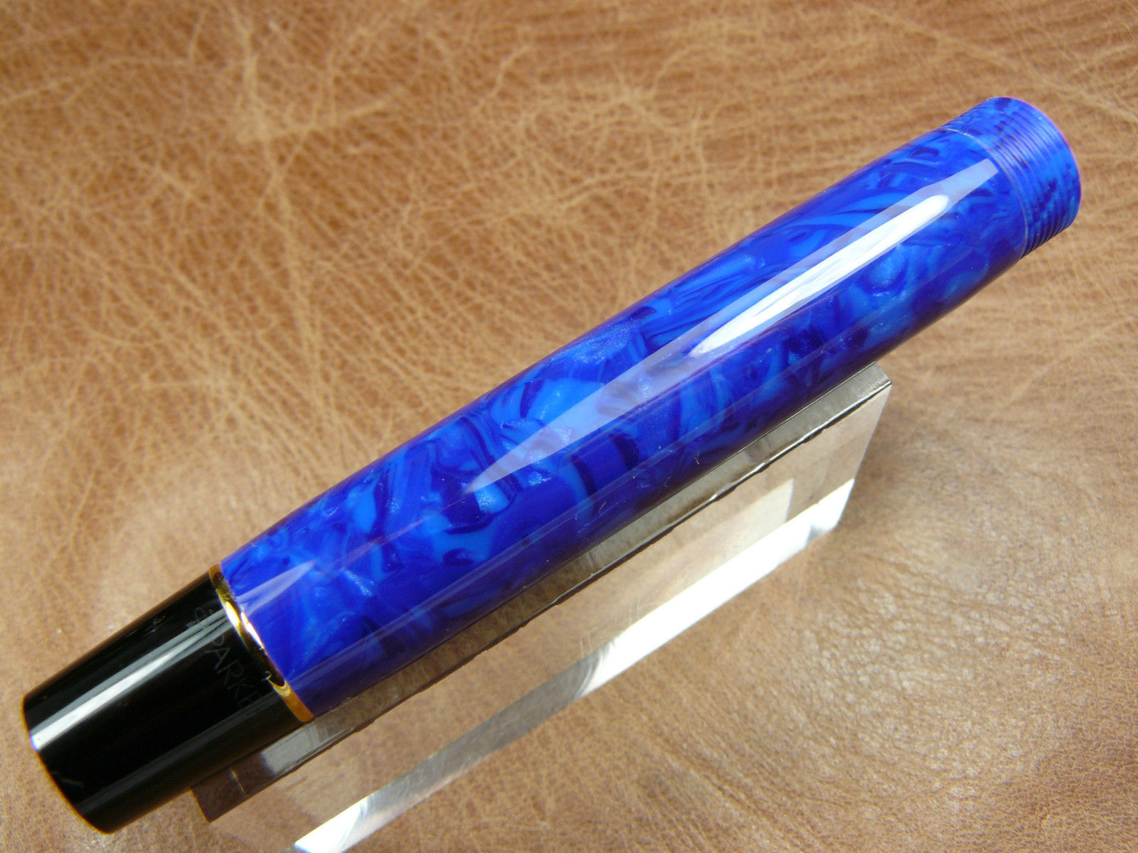 PARKER DUOFOLD CENTENNIAL FOUNTAIN PEN BARREL LAPIS BLUE NEW OLD STOCK