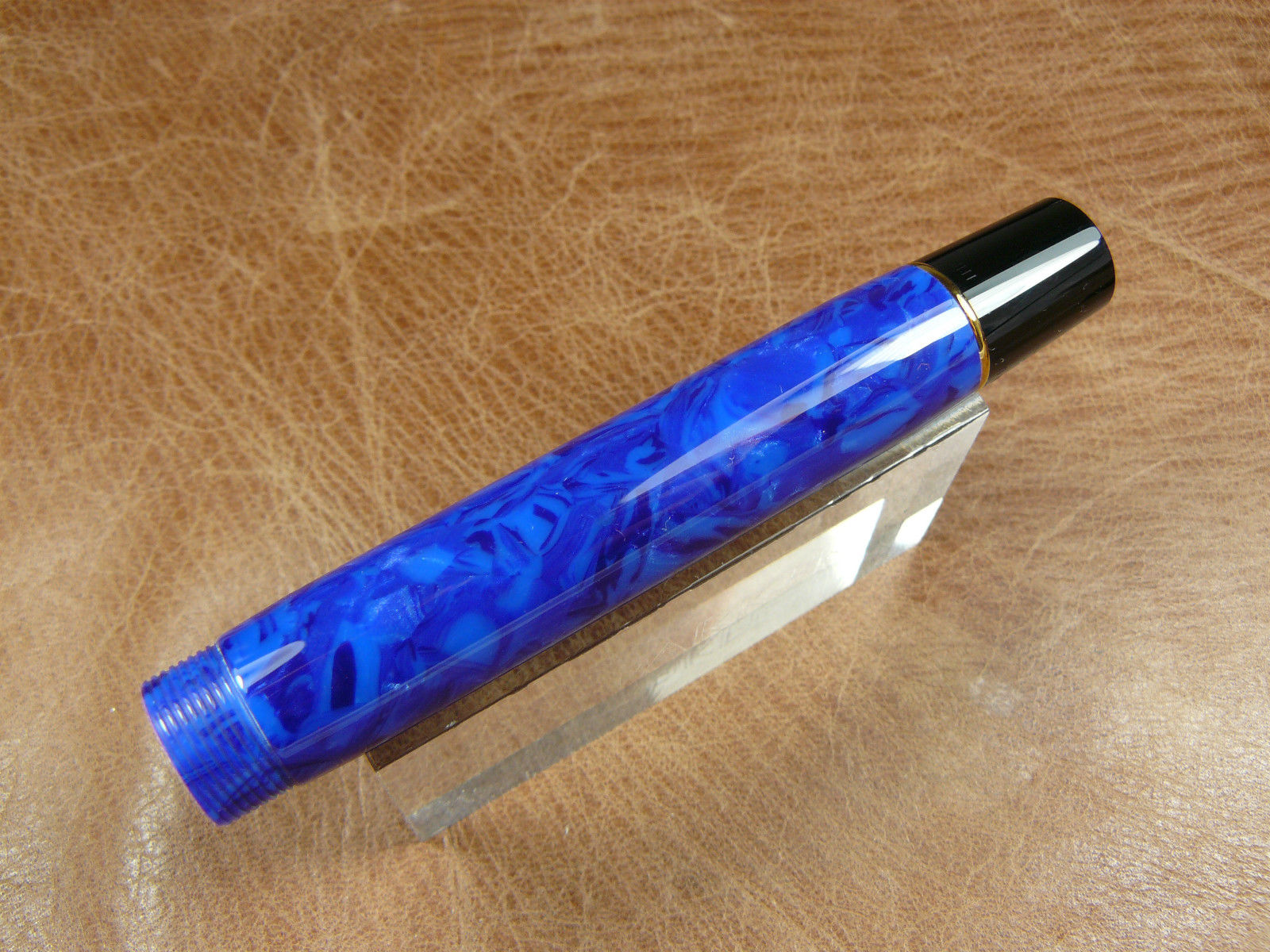 PARKER DUOFOLD CENTENNIAL FOUNTAIN PEN BARREL LAPIS BLUE NEW OLD STOCK