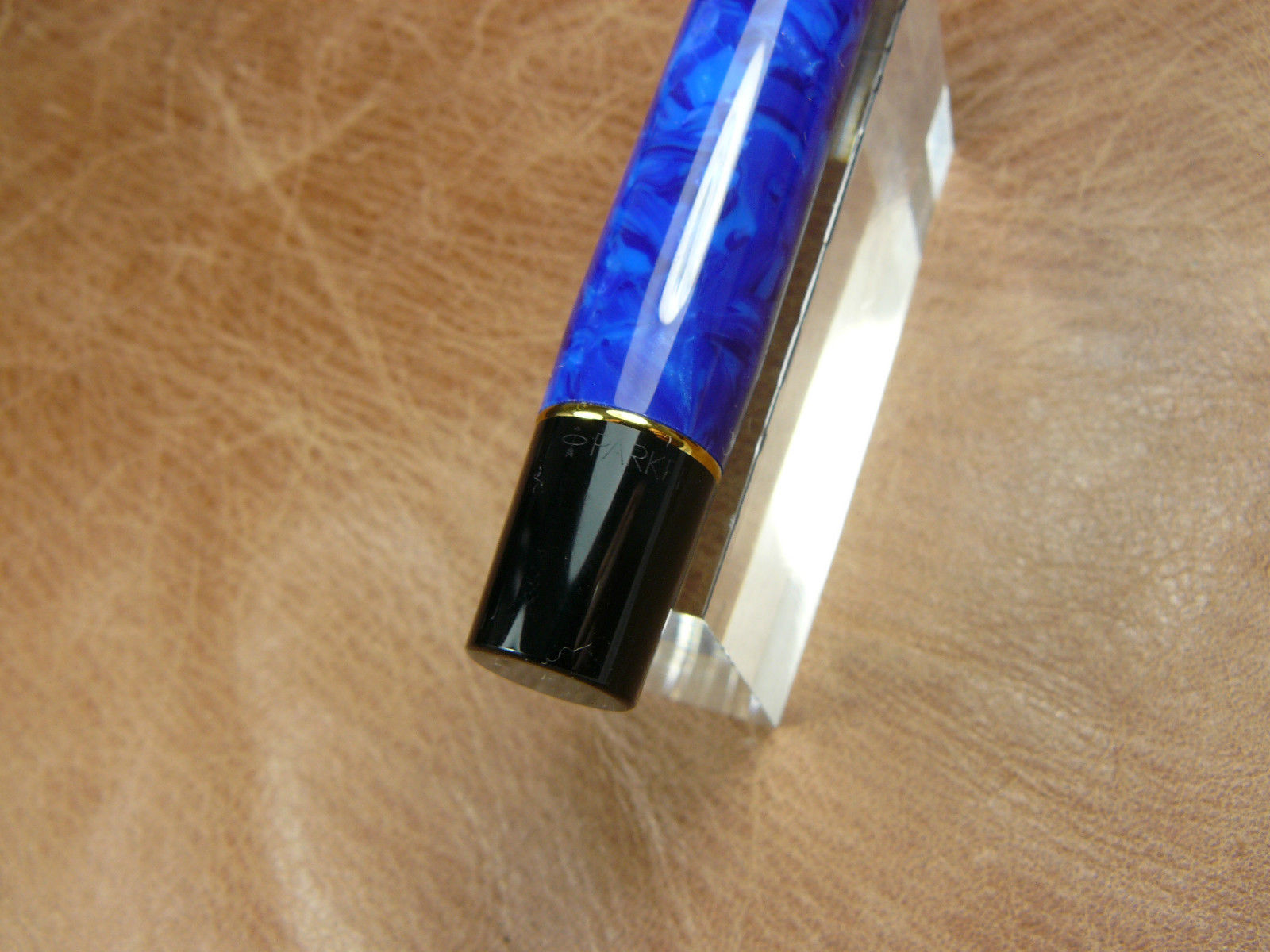 PARKER DUOFOLD CENTENNIAL FOUNTAIN PEN BARREL LAPIS BLUE NEW OLD STOCK