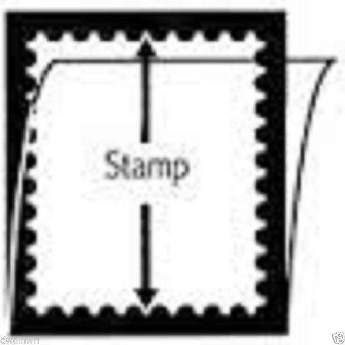 Uni-Safe "S" Top Opening #26mm Stamp Mounts (Made in Germany) 20 Black strips