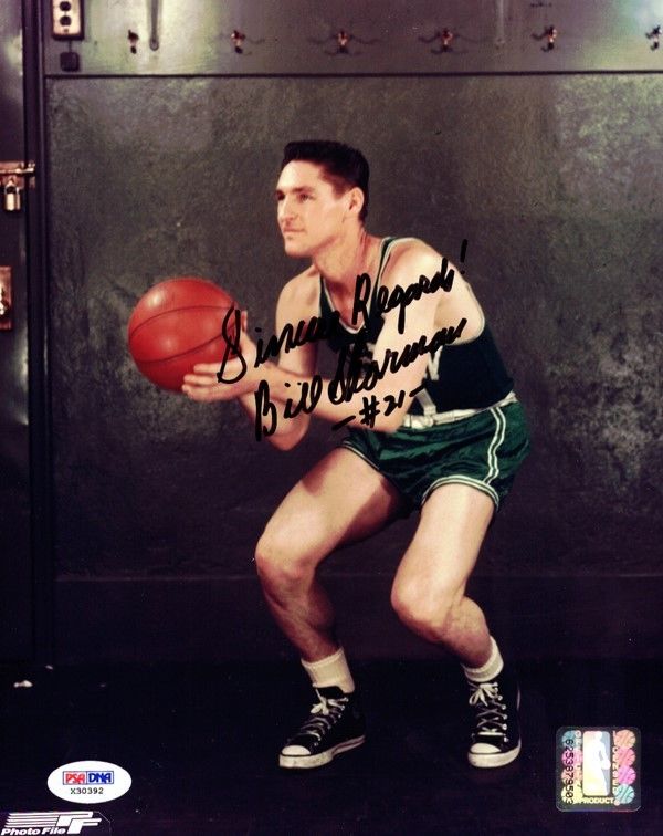 Bill Sharman Authentic Autographed Signed 8x10 Photo Boston Celtics PSA/DNA