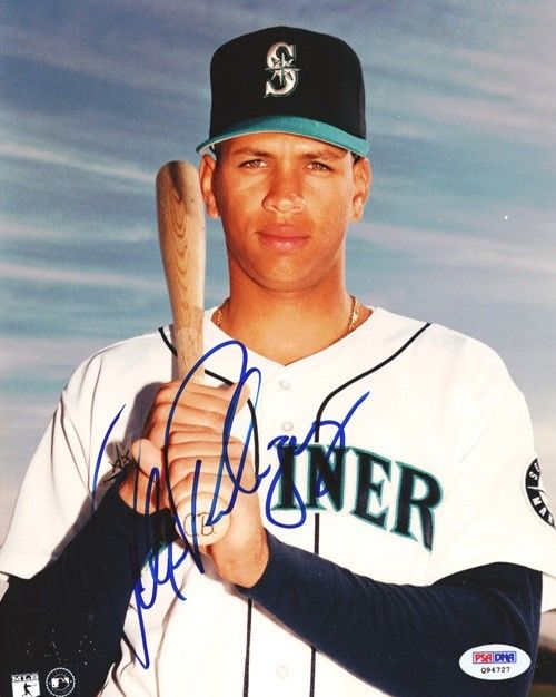 Alex Rodriguez Authentic Autographed Signed 8x10 Photo Seattle Mariners PSA/DNA