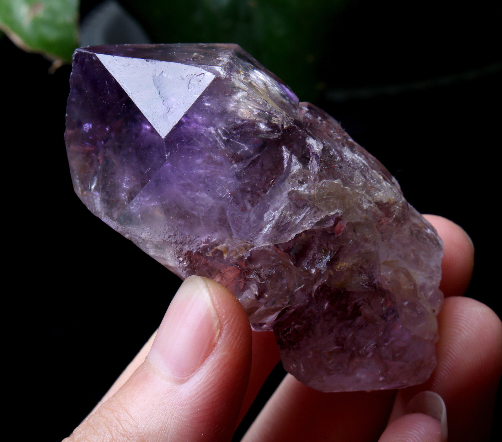 Natural Skeletal Amethyst QUARTZ Crystal Point Specimen Healing  70.7g