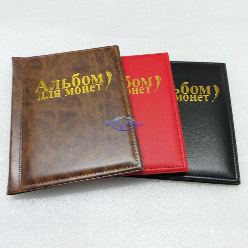 250 Coin Storage Book Holder Collection Money Penny Album Collecting Pocket PU