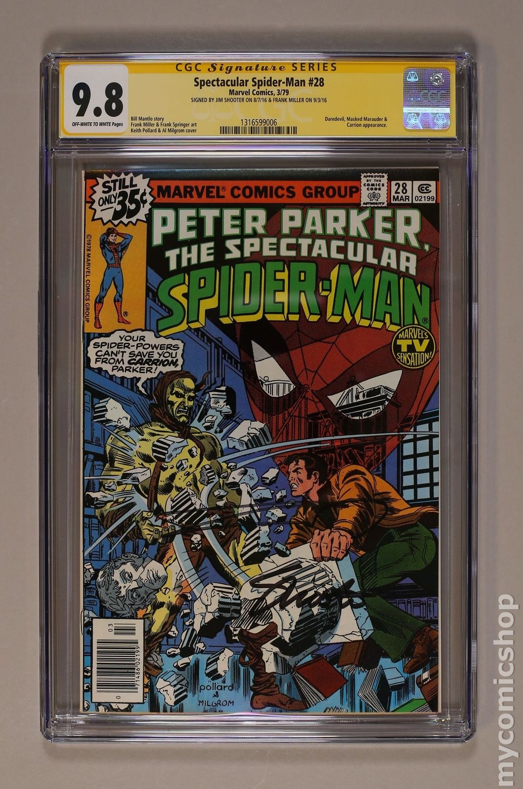 Spectacular Spider-Man (1976 1st Series) #28 CGC 9.8 SS 1316599006