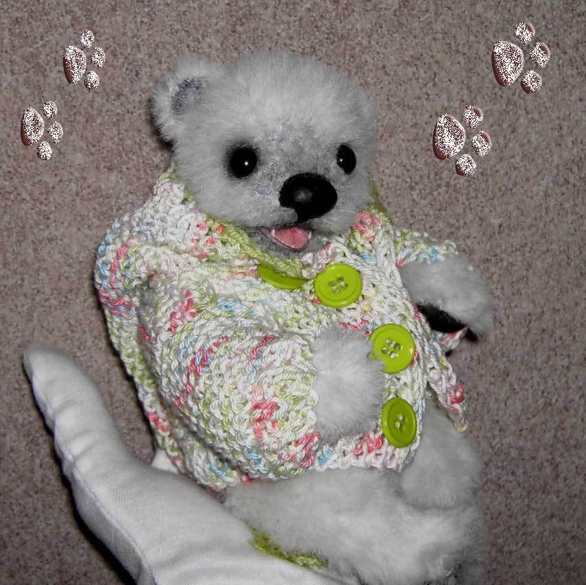 Pattern/Pattern for Baby Polar Bear ESMEY approx 20cm PDF file (E-Pattern)