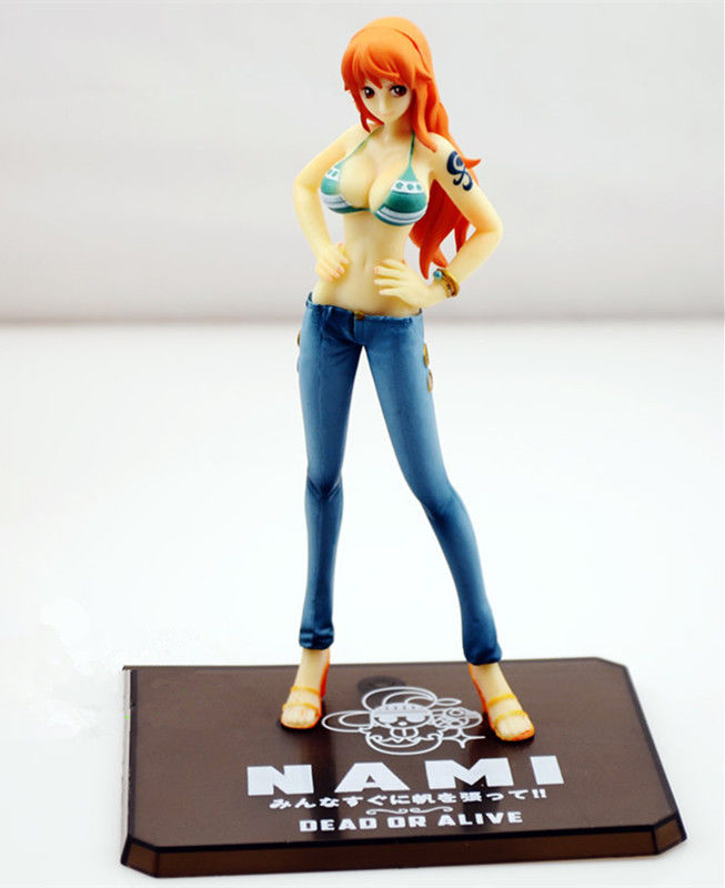 New One Piece PVC Figure Toy New World 6'' NAMI Anime Rare Colleciton