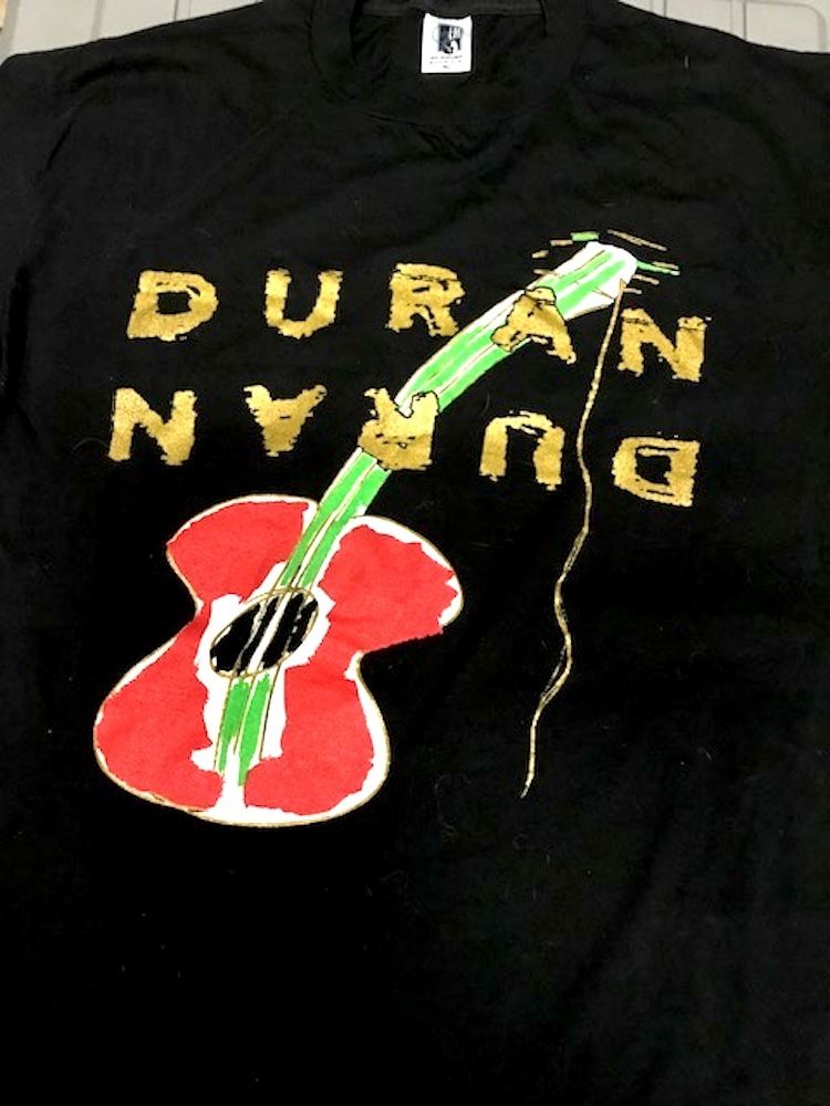 DURAN DURAN ORIGINAL CONCERT TOUR NEVER WORN GUITAR TEE T SHIRT / X LARGE